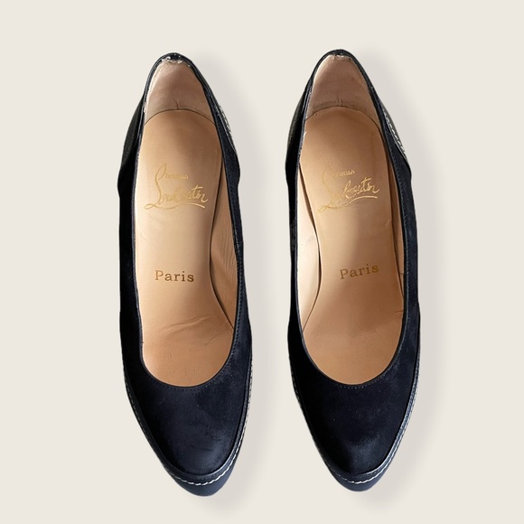 Christian Louboutin black defil calf high heels - Picture 4 of 14